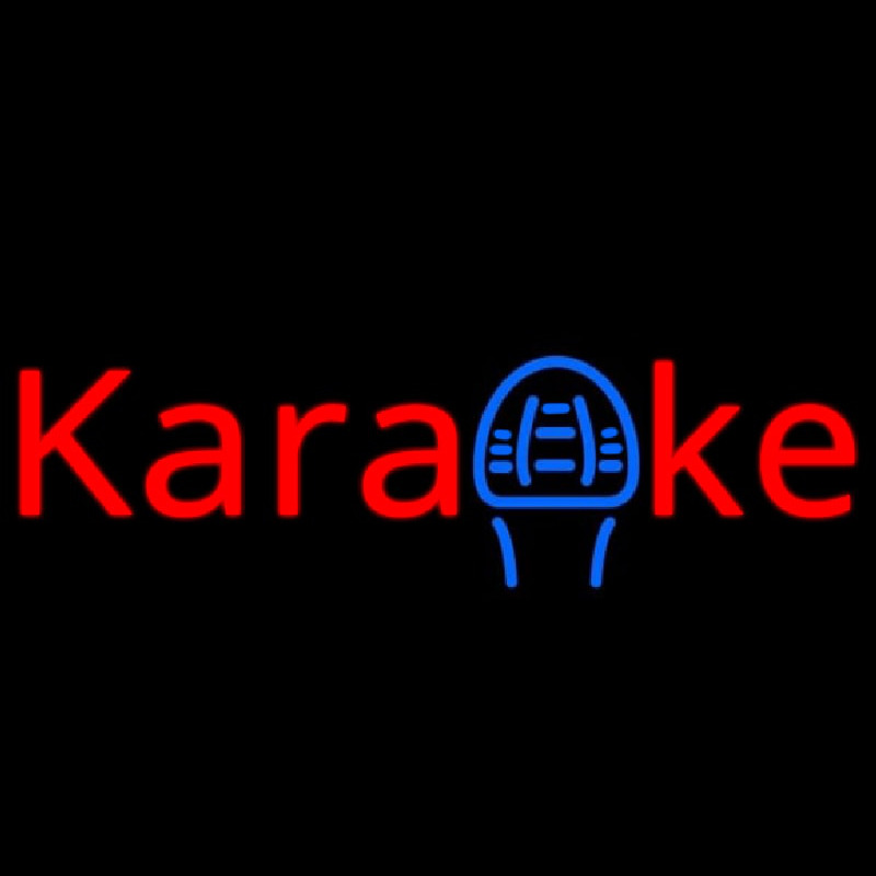 Karaoke Mike 1 Leuchtreklame