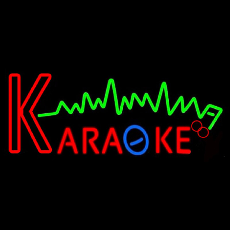 Karaoke Music Note 2 Leuchtreklame