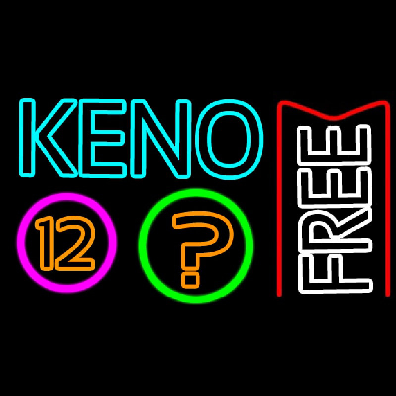 Keno Free 2 Leuchtreklame