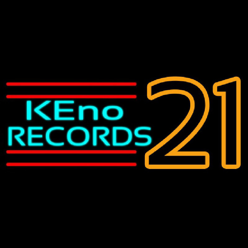 Keno Records 21 3 Leuchtreklame