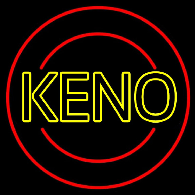 Keno With Ball 2 Leuchtreklame