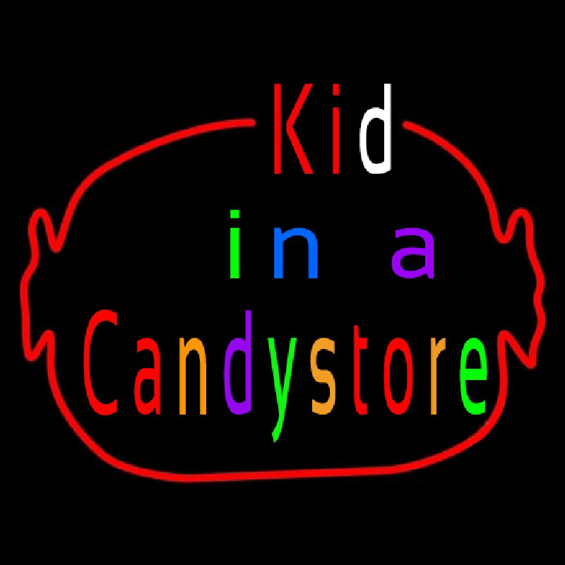 Kid In A Candy Store Leuchtreklame