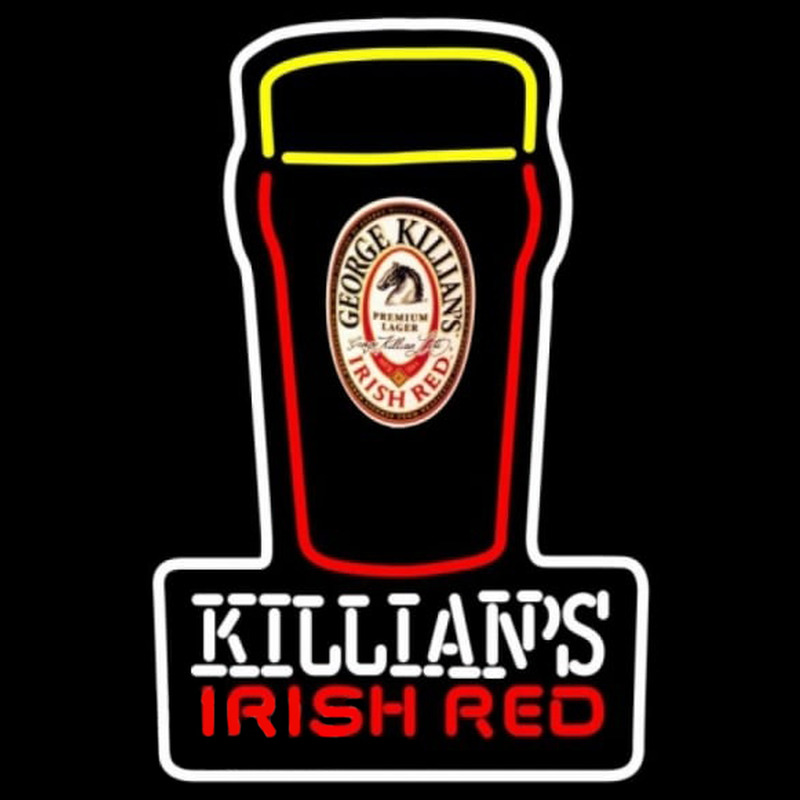 Killians Irish Red Pint Glass Of Beer Sign Leuchtreklame