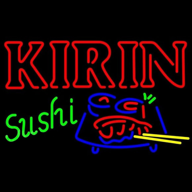 Kirin Beer And Sushi Beer Sign Leuchtreklame