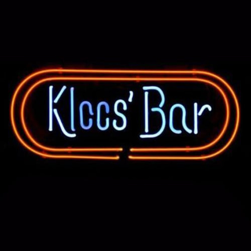 Kloos Bar Logo Kneipe Bier Leuchtreklame Geschenk