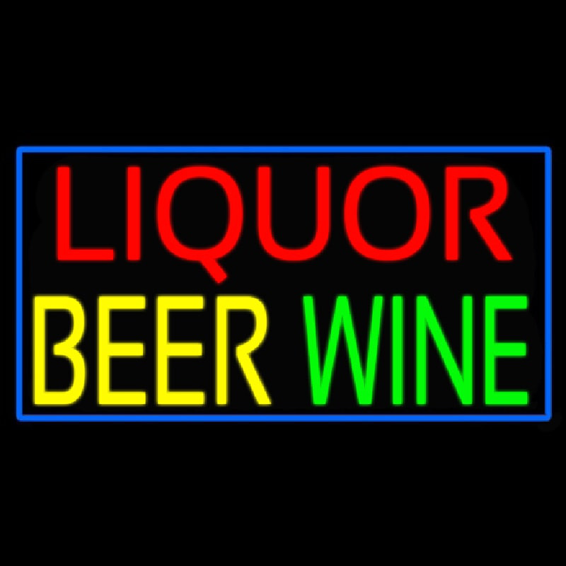 Liquor Beer Wine Leuchtreklame