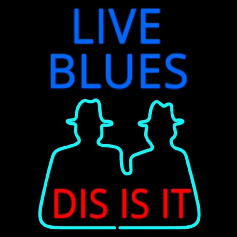 Live Blues Dis Is It Leuchtreklame