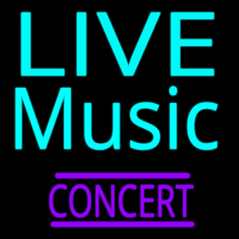 Live Music Concert Leuchtreklame