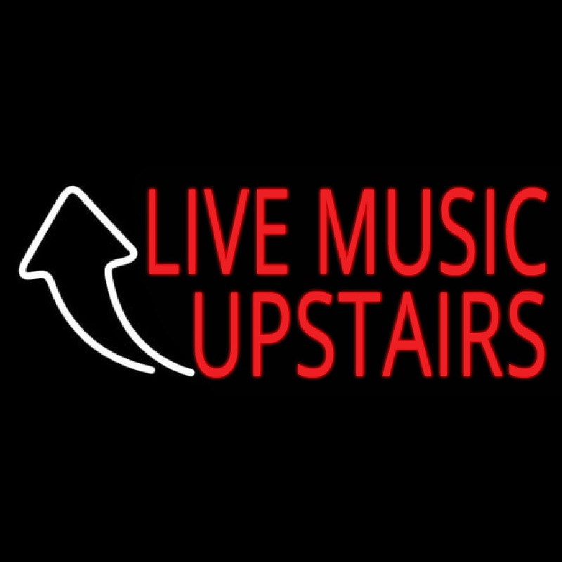 Live Music Upstairs 1 Leuchtreklame