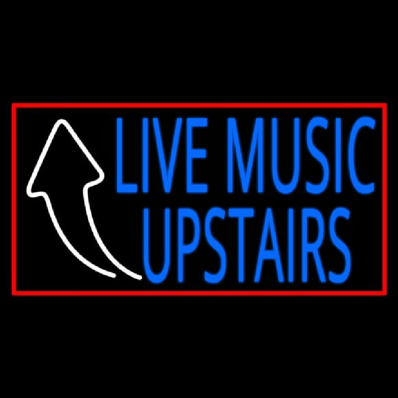Live Music Upstairs Leuchtreklame
