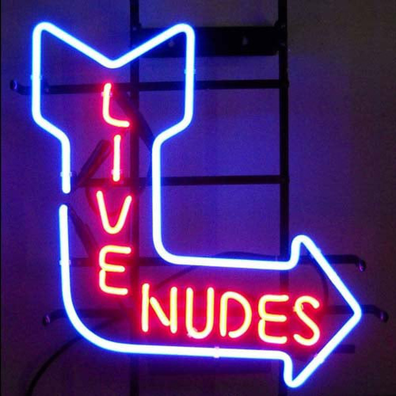 Live Nudes Laden Offen Leuchtreklame