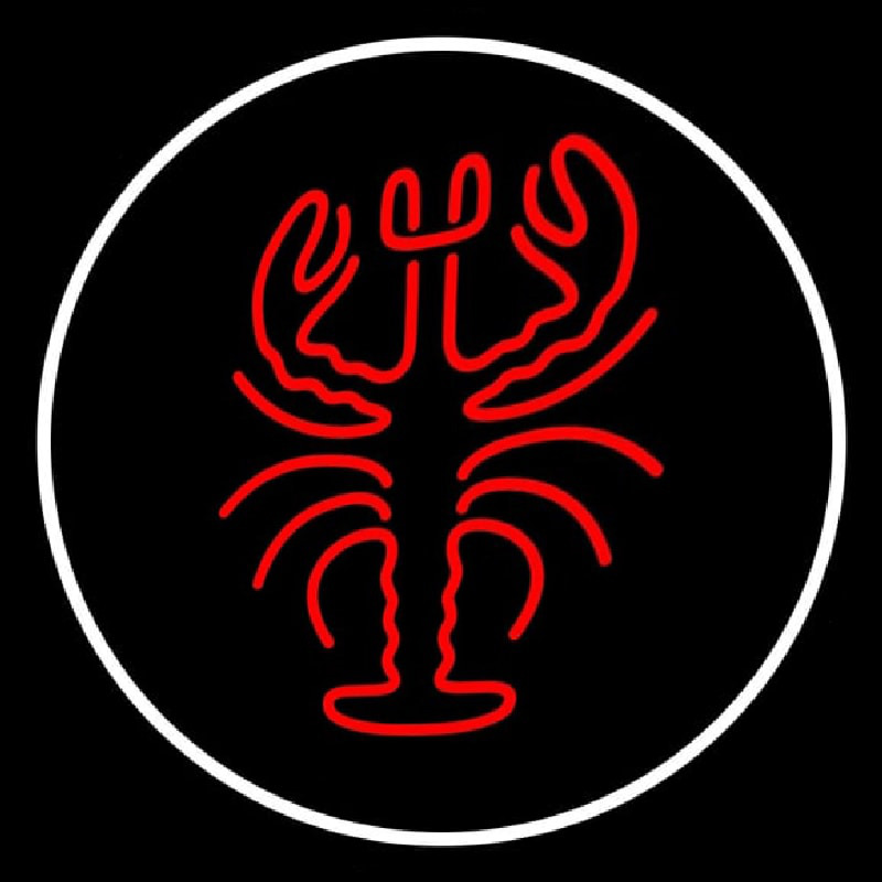 Lobster Logo Oval Leuchtreklame