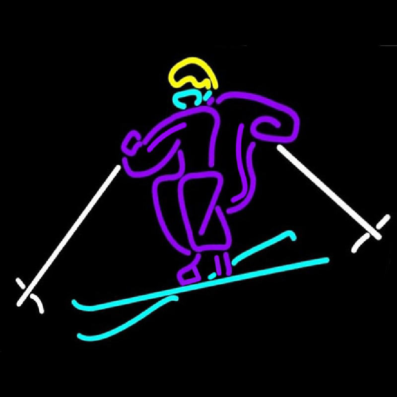 Logo of Skier Leuchtreklame