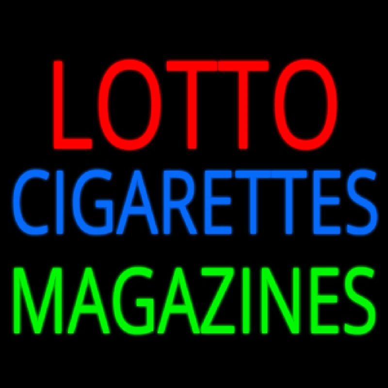 Lotto Cigarettes Magazines Leuchtreklame