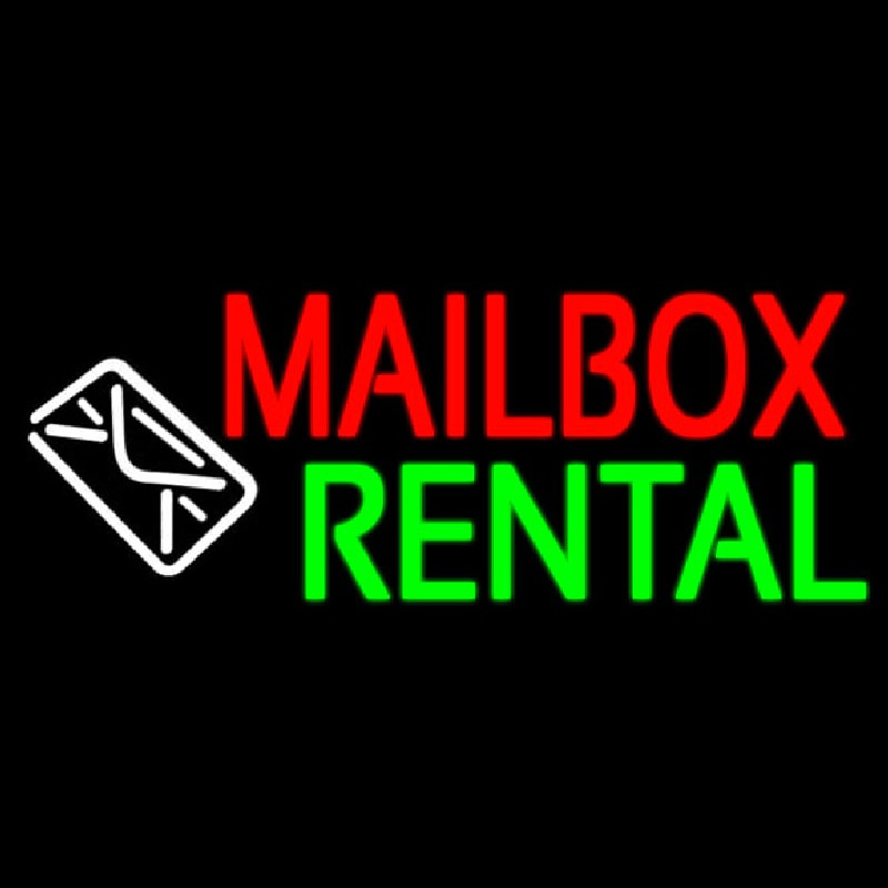 Mailbo  Rental Logo Leuchtreklame