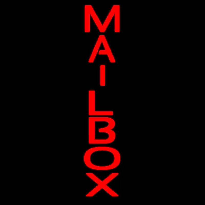 Mailbo  Vertical Leuchtreklame