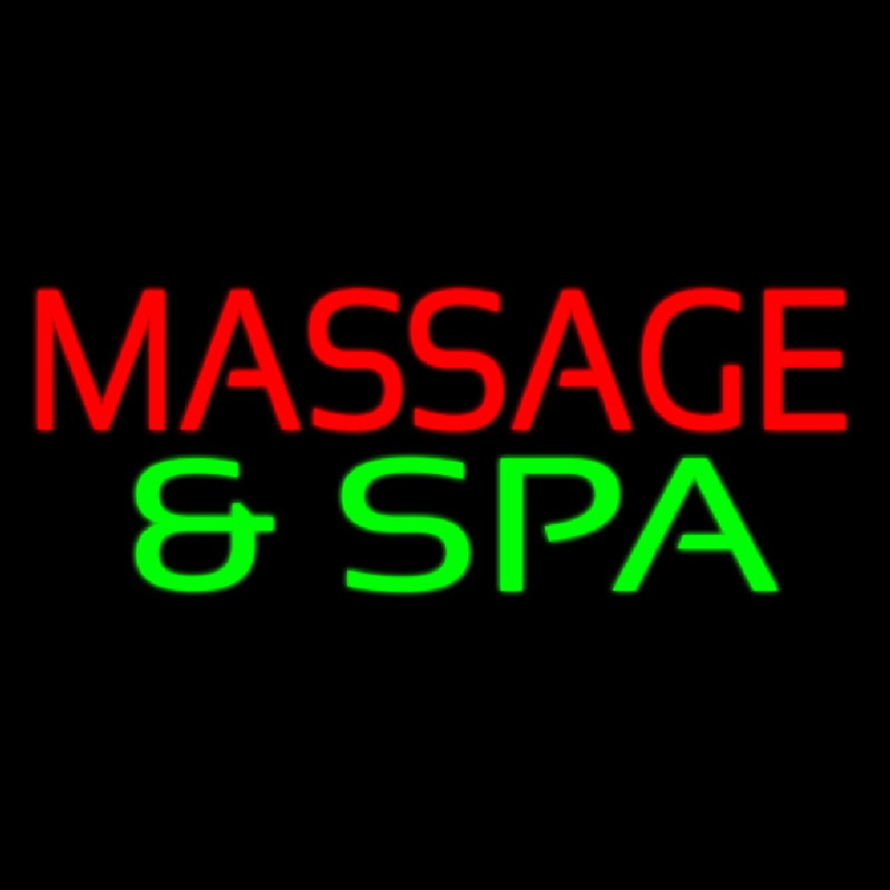 Massage And Spa Leuchtreklame