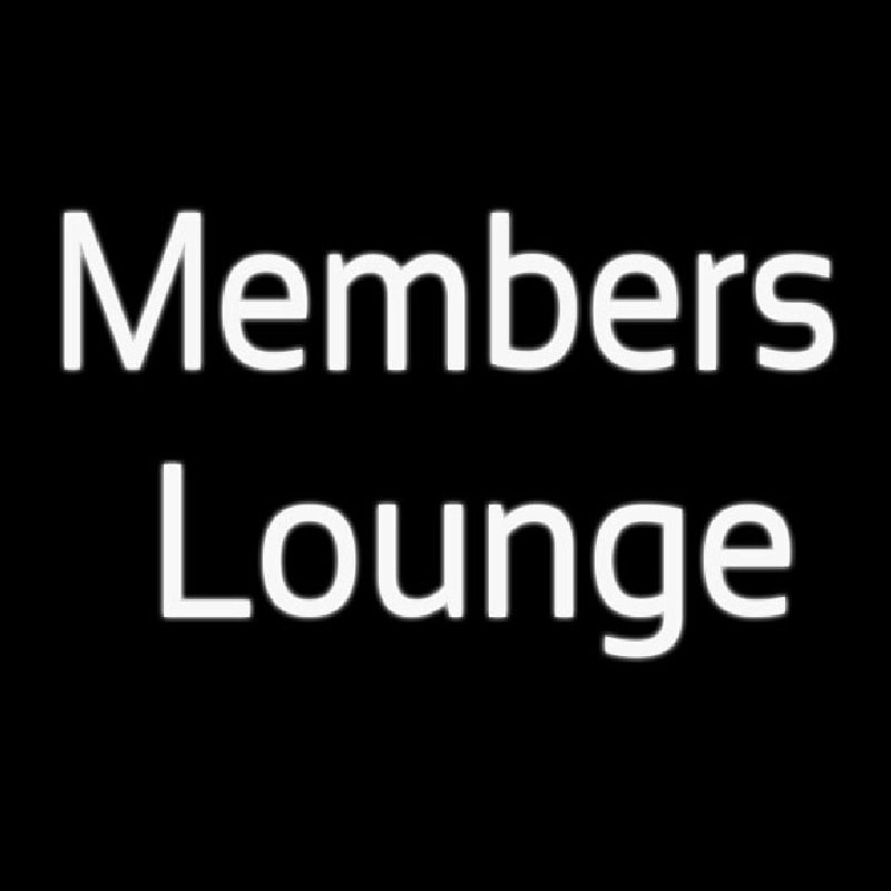 Members Lounge Leuchtreklame