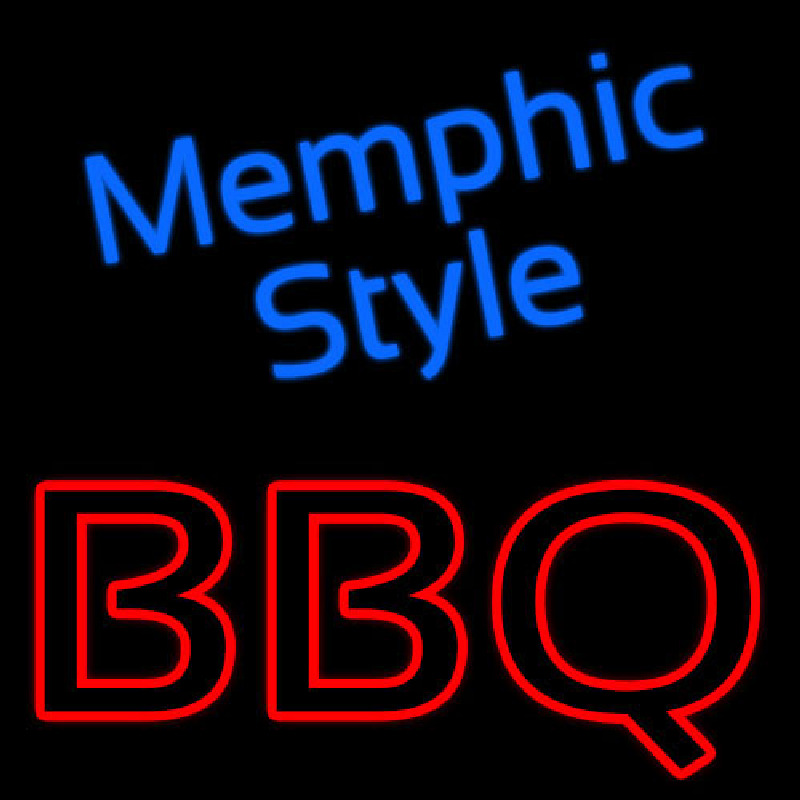 Memphis Style Bbq Leuchtreklame