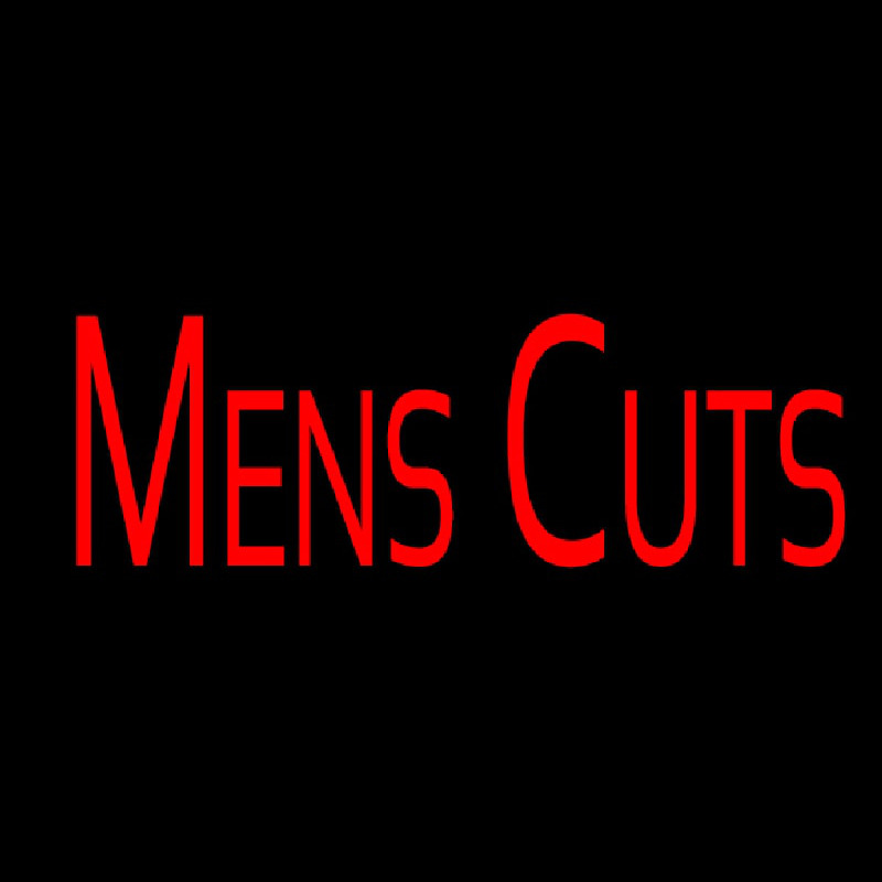 Mens Cuts Leuchtreklame