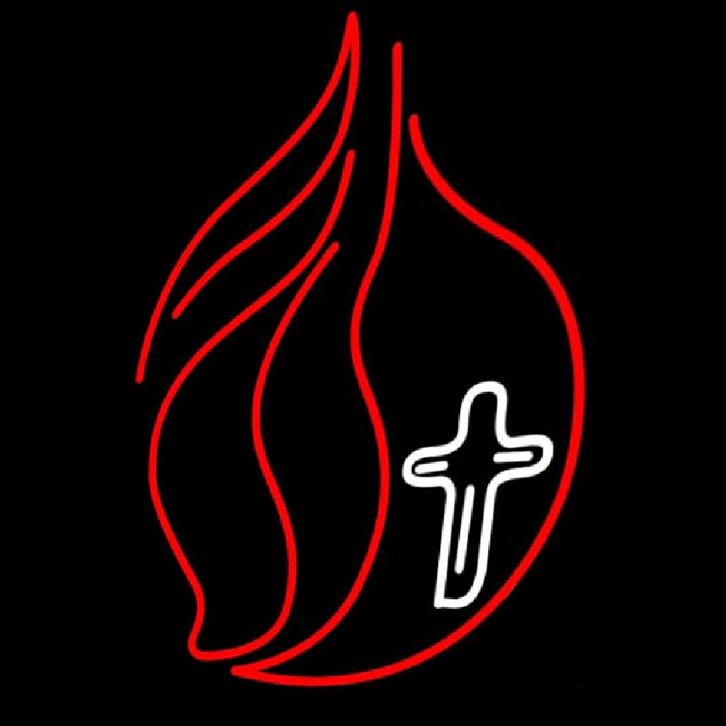 Methodist Church Logo Leuchtreklame