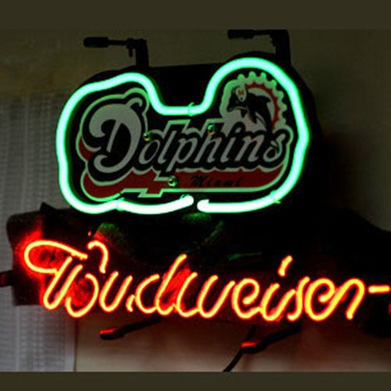 Miami Dolphins Football Bier Bar Leuchtreklame