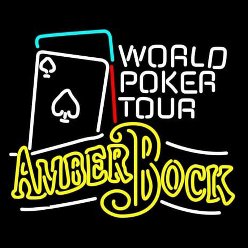 Michelob Amber Bock World Poker Tour Leuchtreklame