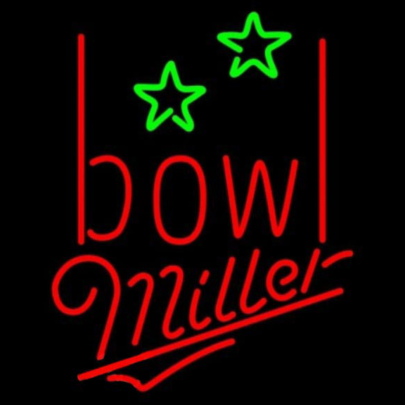 Miller Bowling Alley Beer Sign Leuchtreklame