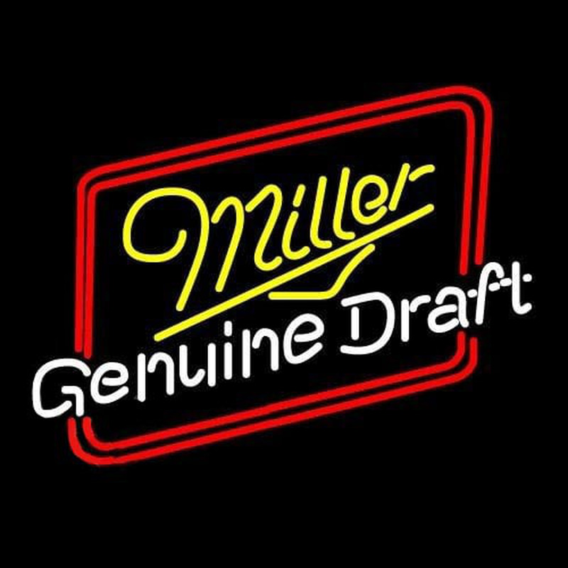 Miller Genuine Draft Hollywood Beer Sign Leuchtreklame