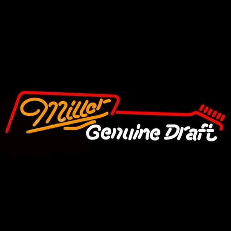 Miller Guitar Beer Sign Leuchtreklame