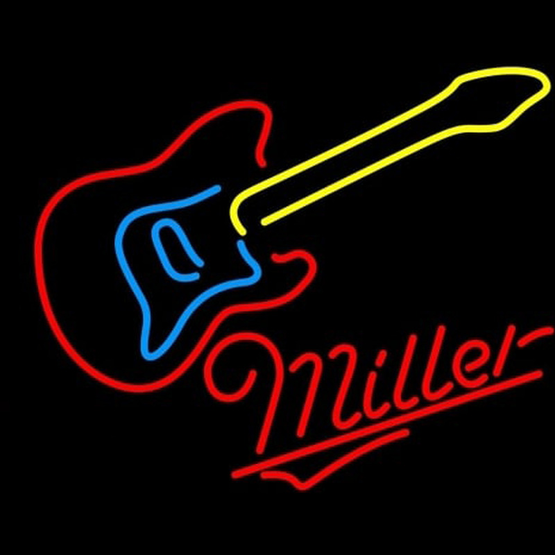 Miller Guitar Leuchtreklame