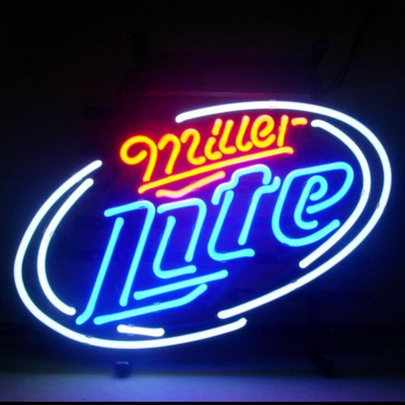 Miller Late Bier Bar Offen Leuchtreklame