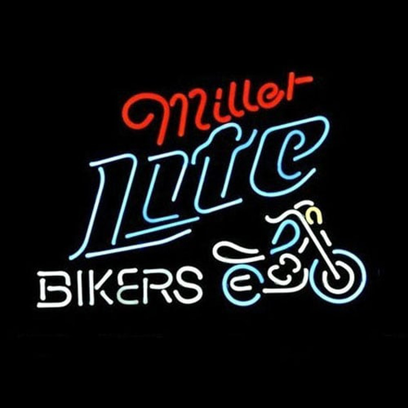 Miller Lite Bike Bikers Bicycle Logo Leuchtreklame
