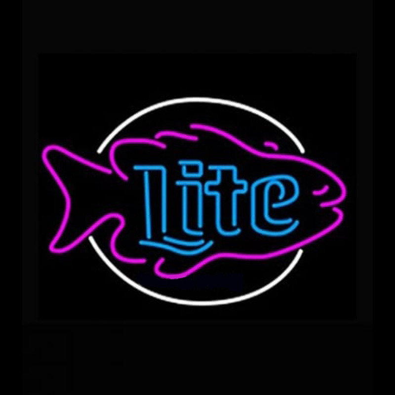 Miller Lite Fish Leuchtreklame