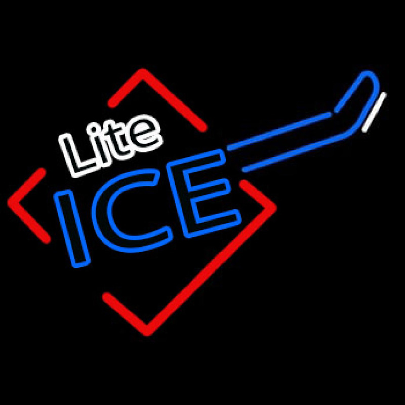 Miller Lite Ice Cube Guitar Leuchtreklame