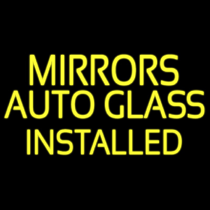 Mirror Auto Glass Installed Leuchtreklame