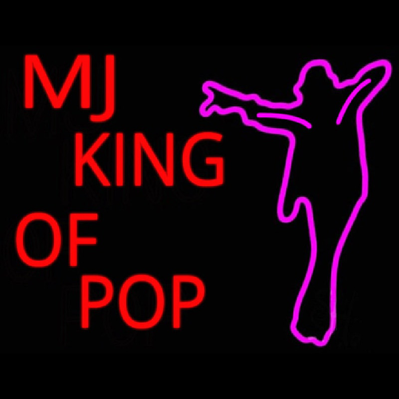 Mj King Of Pop Leuchtreklame