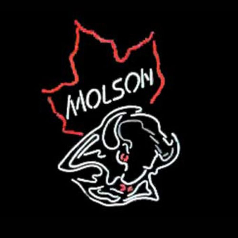 Molson Canadian Bulls Laden Offen Leuchtreklame