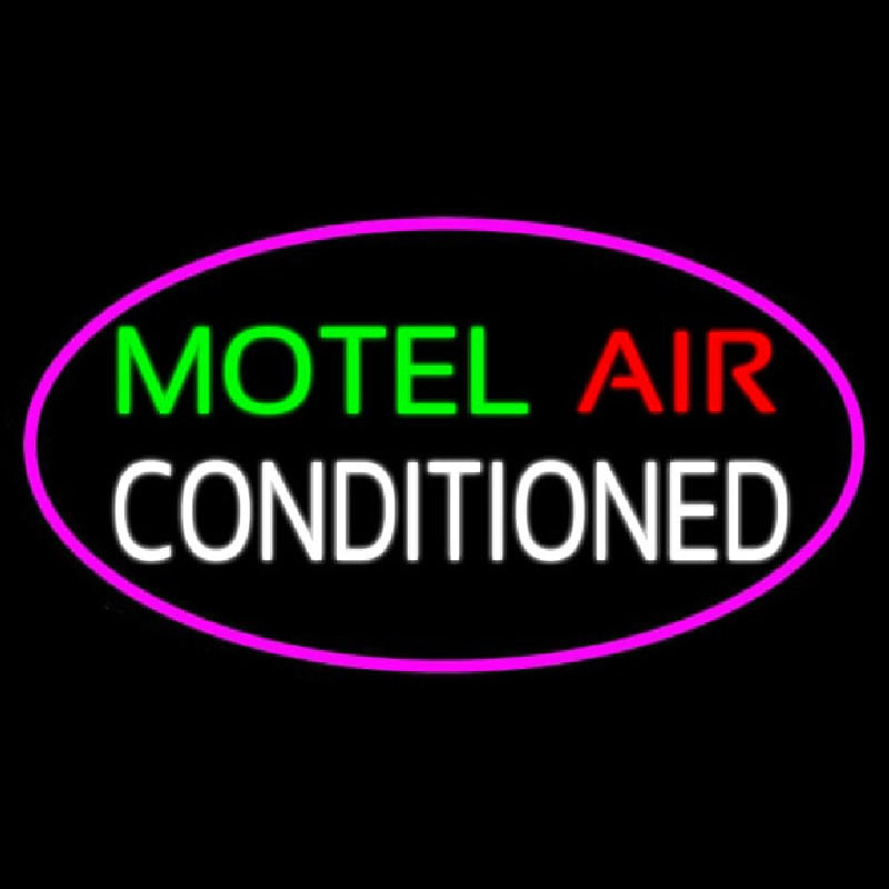 Motel Air Conditioned Leuchtreklame