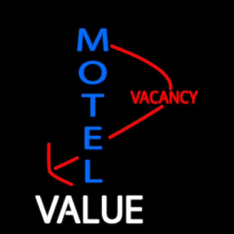 Motel Vacancy Value With Arrow Leuchtreklame