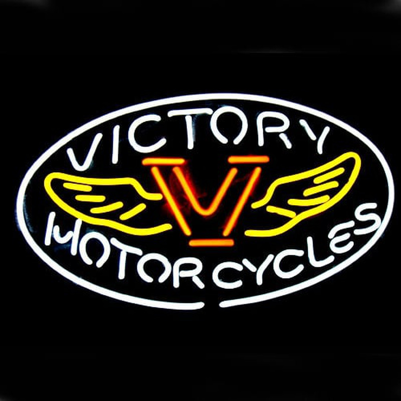 Motorcycles Victory Laden Offen Leuchtreklame