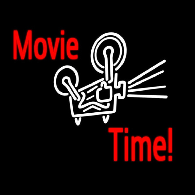 Movie Time With Logo Leuchtreklame