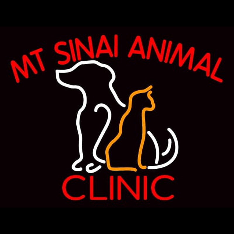 Mt Sinai Animal Clinic Leuchtreklame