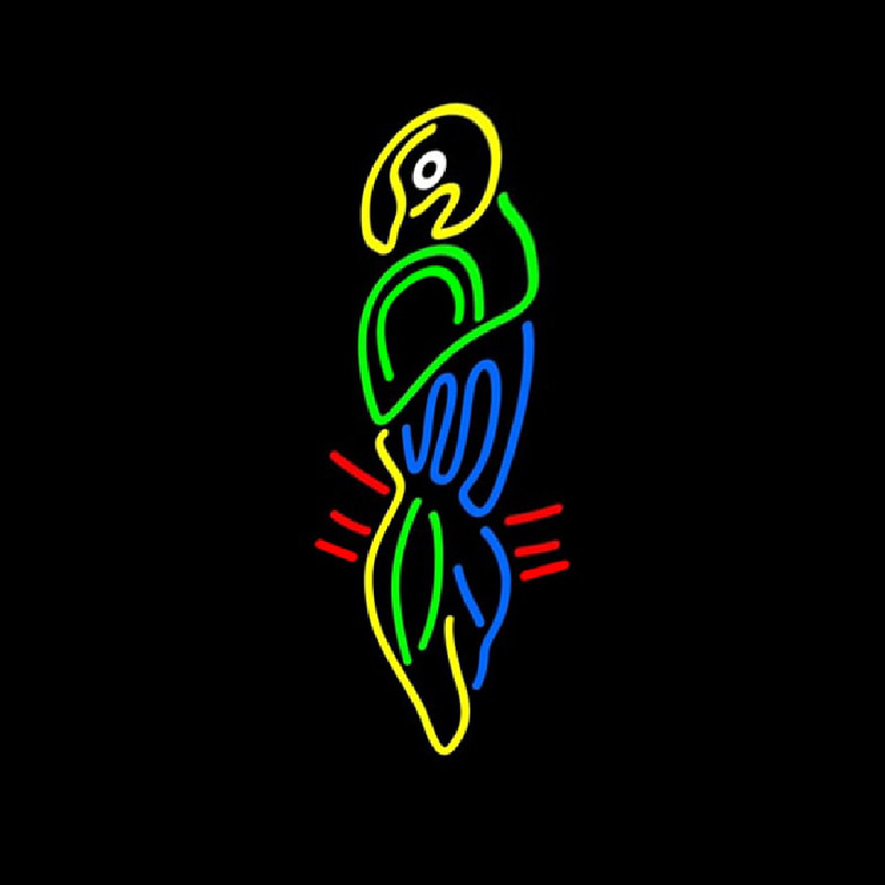 Multi Color Parrot Leuchtreklame
