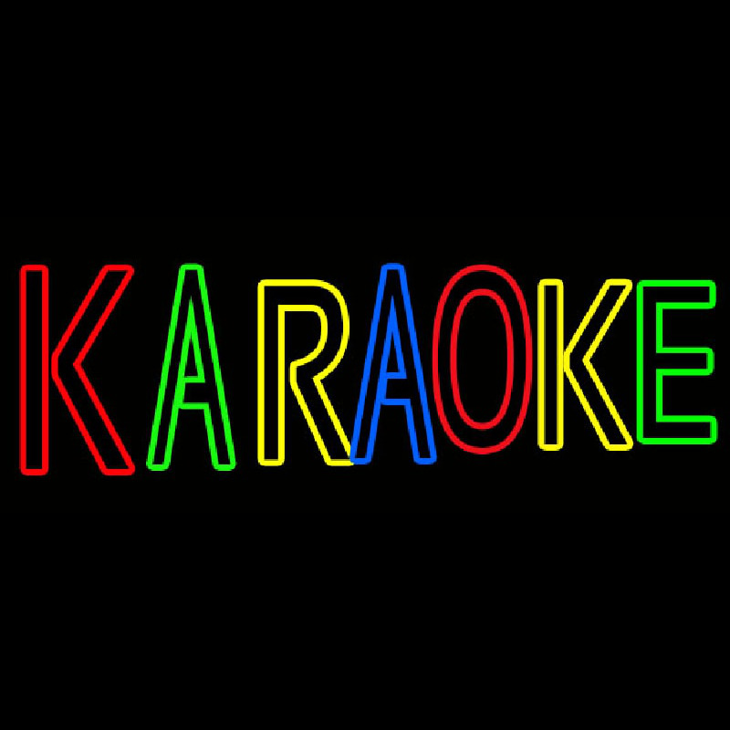 Multi Colored Karaoke Leuchtreklame