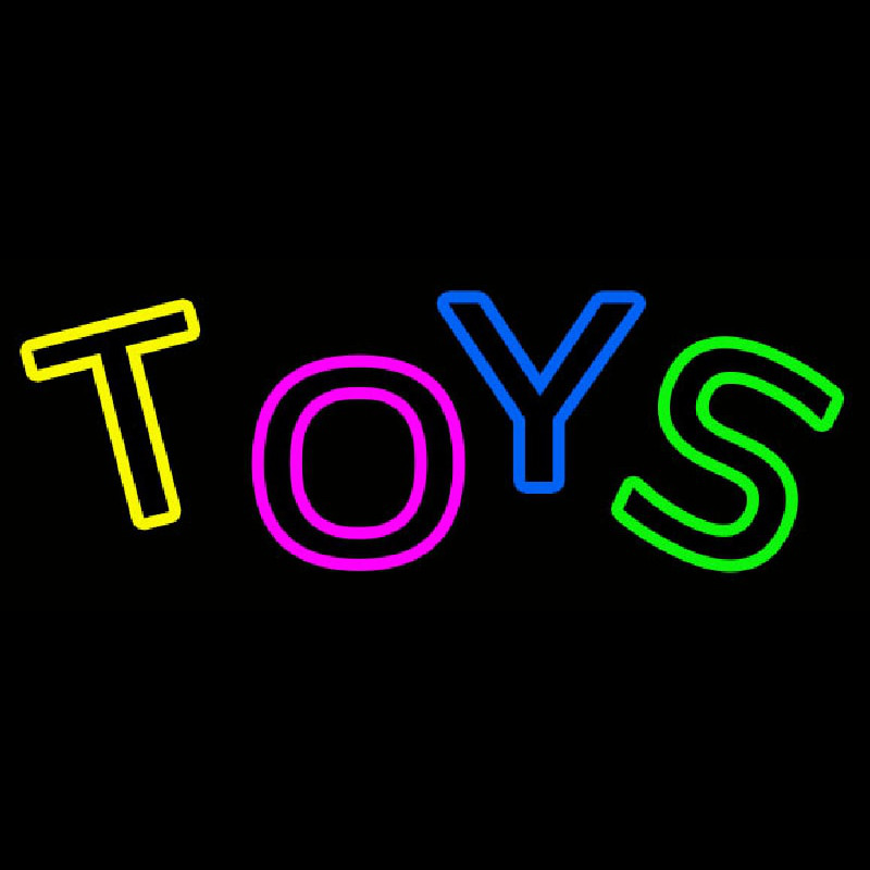 Multicolored Double Stroke Toys Leuchtreklame