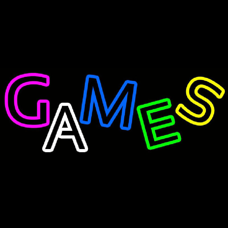 Multicolored Games Leuchtreklame