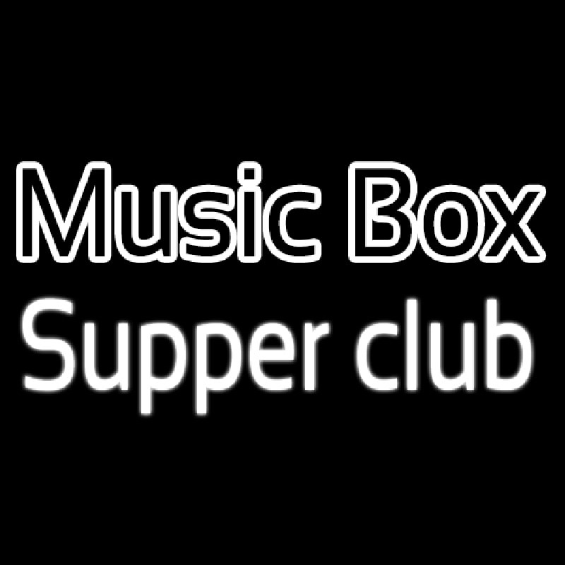 Music Bo  Supper Club Leuchtreklame