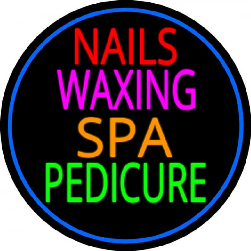 Nails Wa ing Spa Pedicure Leuchtreklame