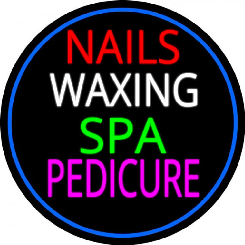 Nails Wa ing Spa Pedicure Leuchtreklame